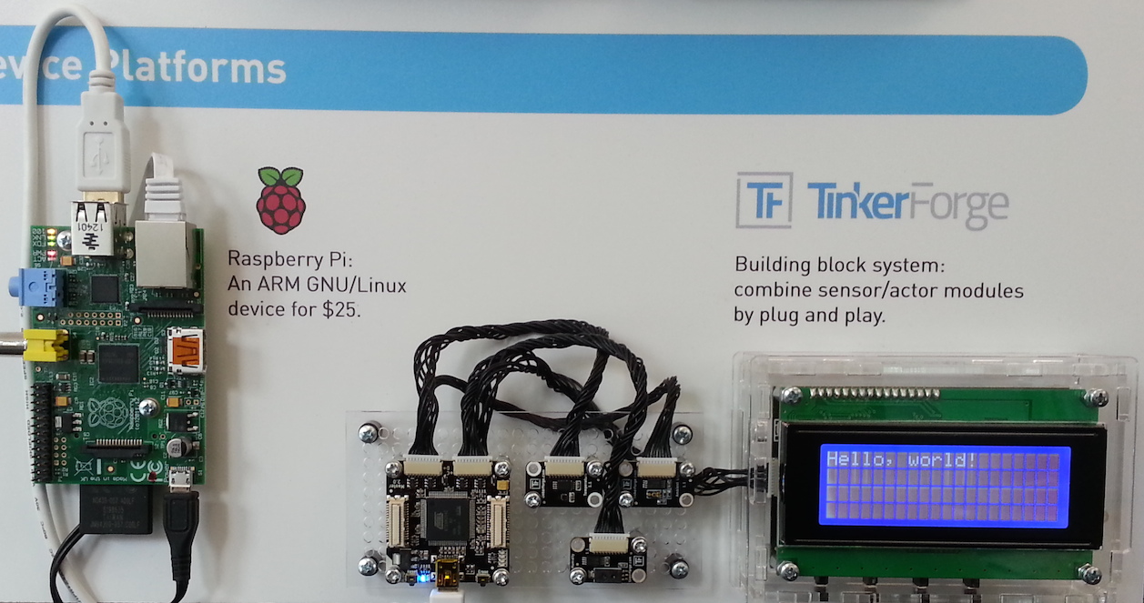 Raspberry Pi と TinkerForge