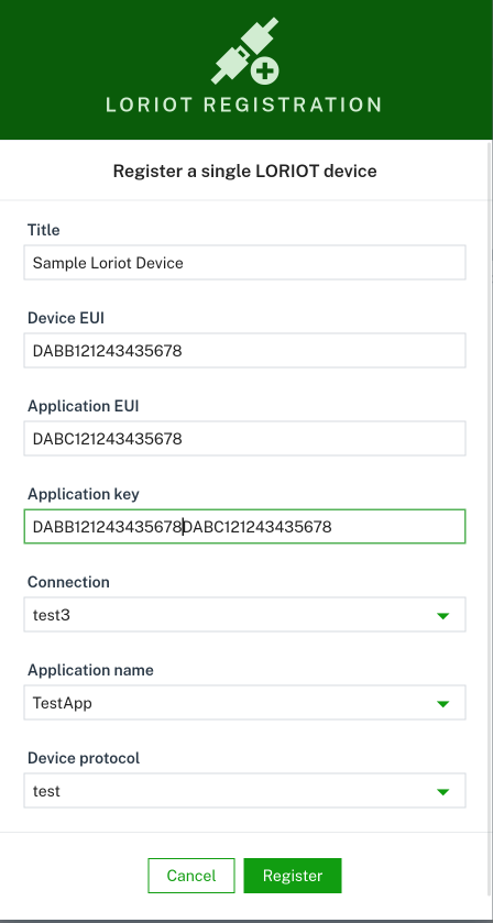 Register devices